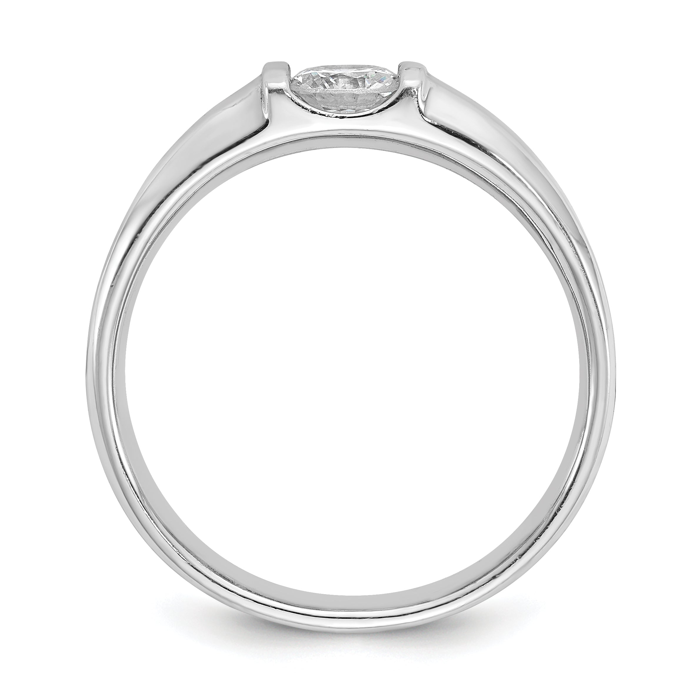 14k White Gold Men's Complete Lab Grown VS/SI FGH Dia Ring - Sophia Jewelers