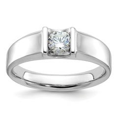 14k White Gold Men's Complete Lab Grown VS/SI FGH Dia Ring - Sophia Jewelers