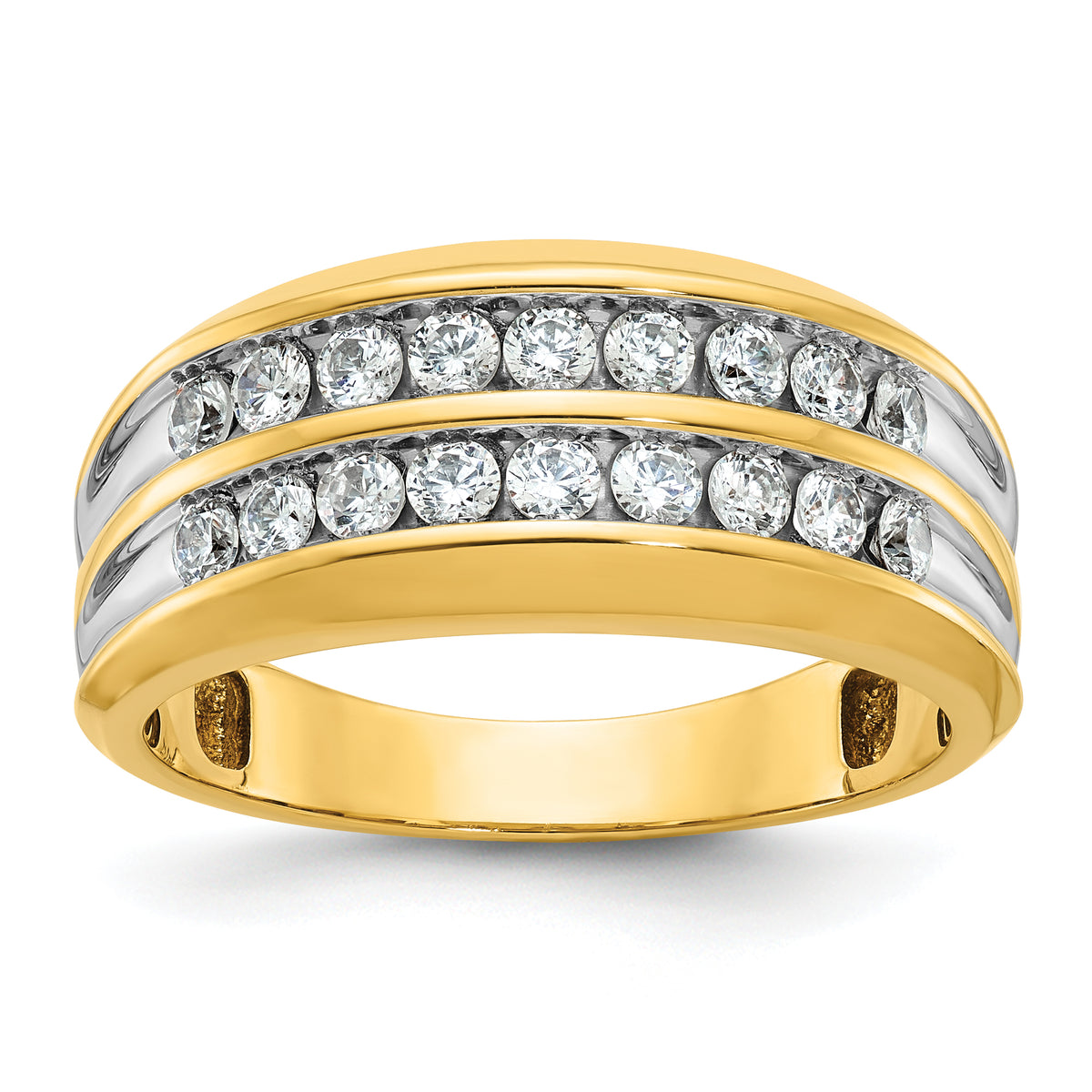 14k Men's Complete Lab Grown VS/SI FGH Dia Ring - Sophia Jewelers