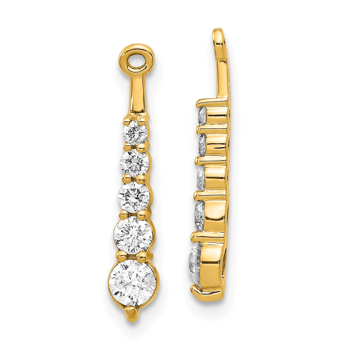 14K Lab Grown Diamond VS/SI FGH Earring Jackets - Sophia Jewelers