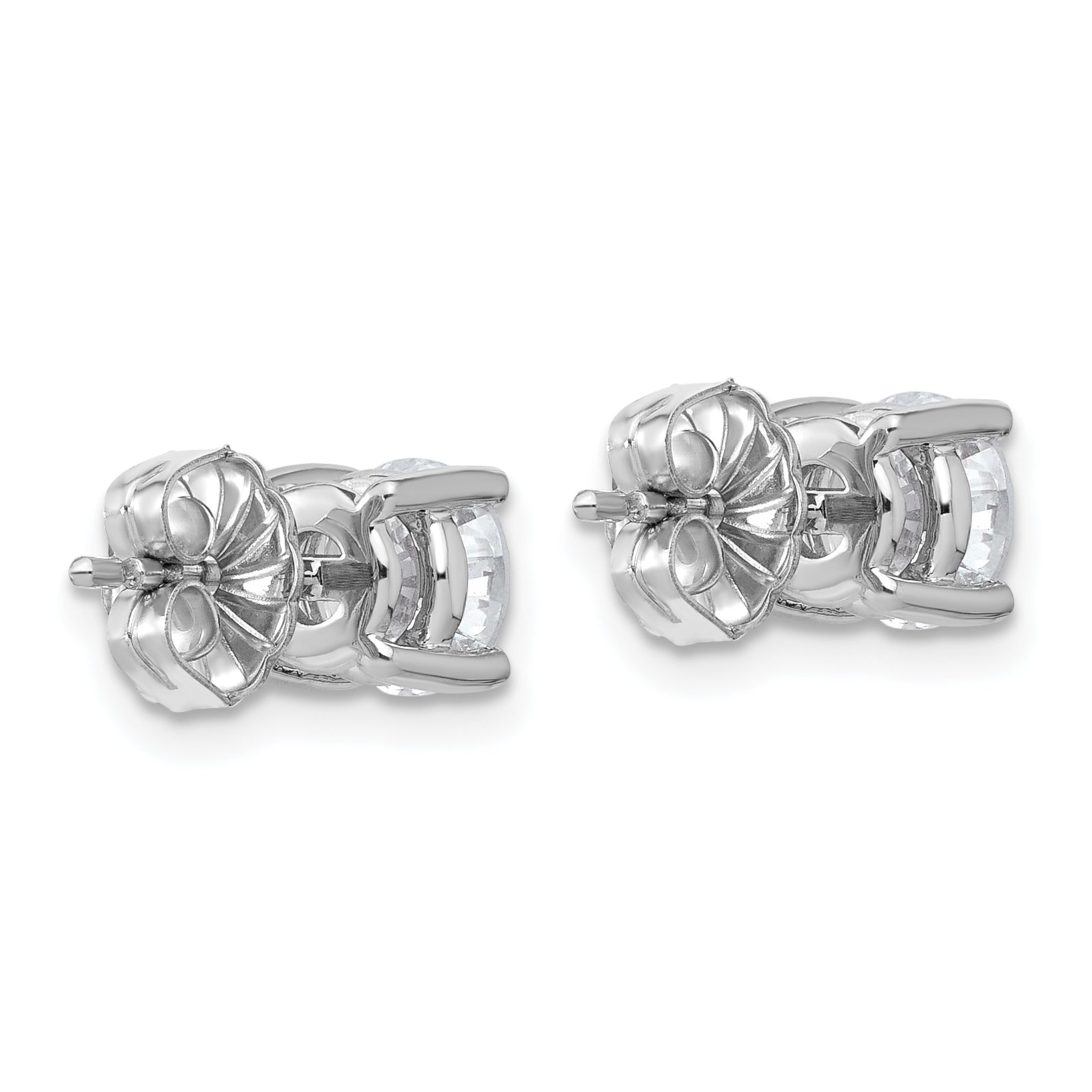 Diamond 2ctw Lab Grown VS/SI G-H 4 Prong Platinum Earrings