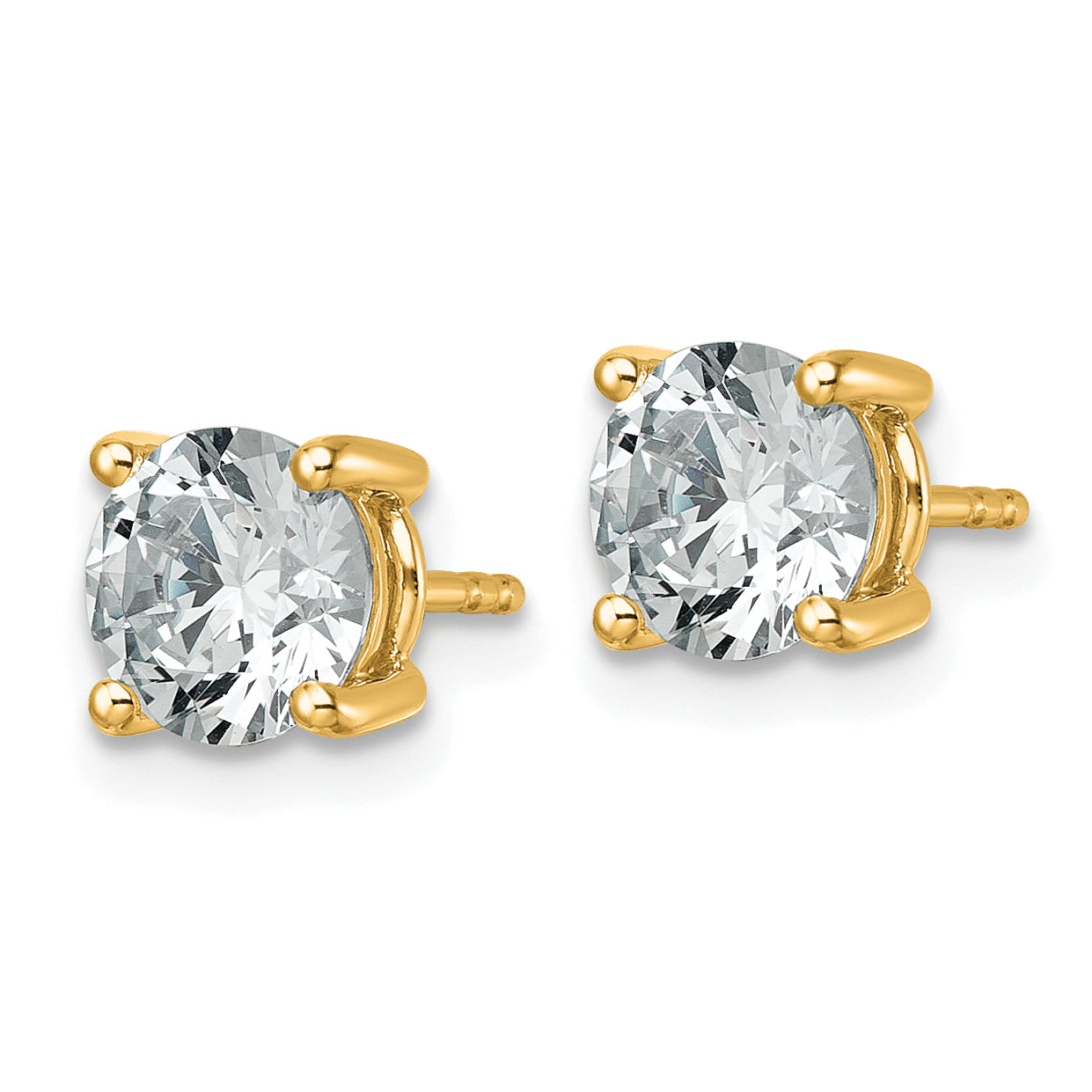 14K Lab Grown Diamond 2 1/2ctw VS/SI FGH 4 Prong Earrings - Sophia Jewelers