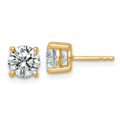 14K Lab Grown Diamond 2 1/2ctw VS/SI FGH 4 Prong Earrings - Sophia Jewelers