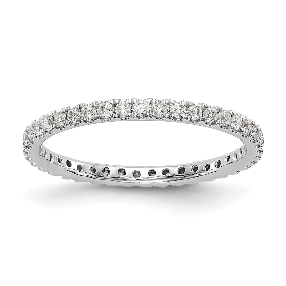 14K White Gold Lab Grown Diamond VS/SI FGH Eternity Band - Sophia Jewelers