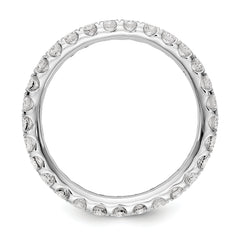 14K White Gold Lab Grown Diamond VS/SI FGH Eternity Band - Sophia Jewelers