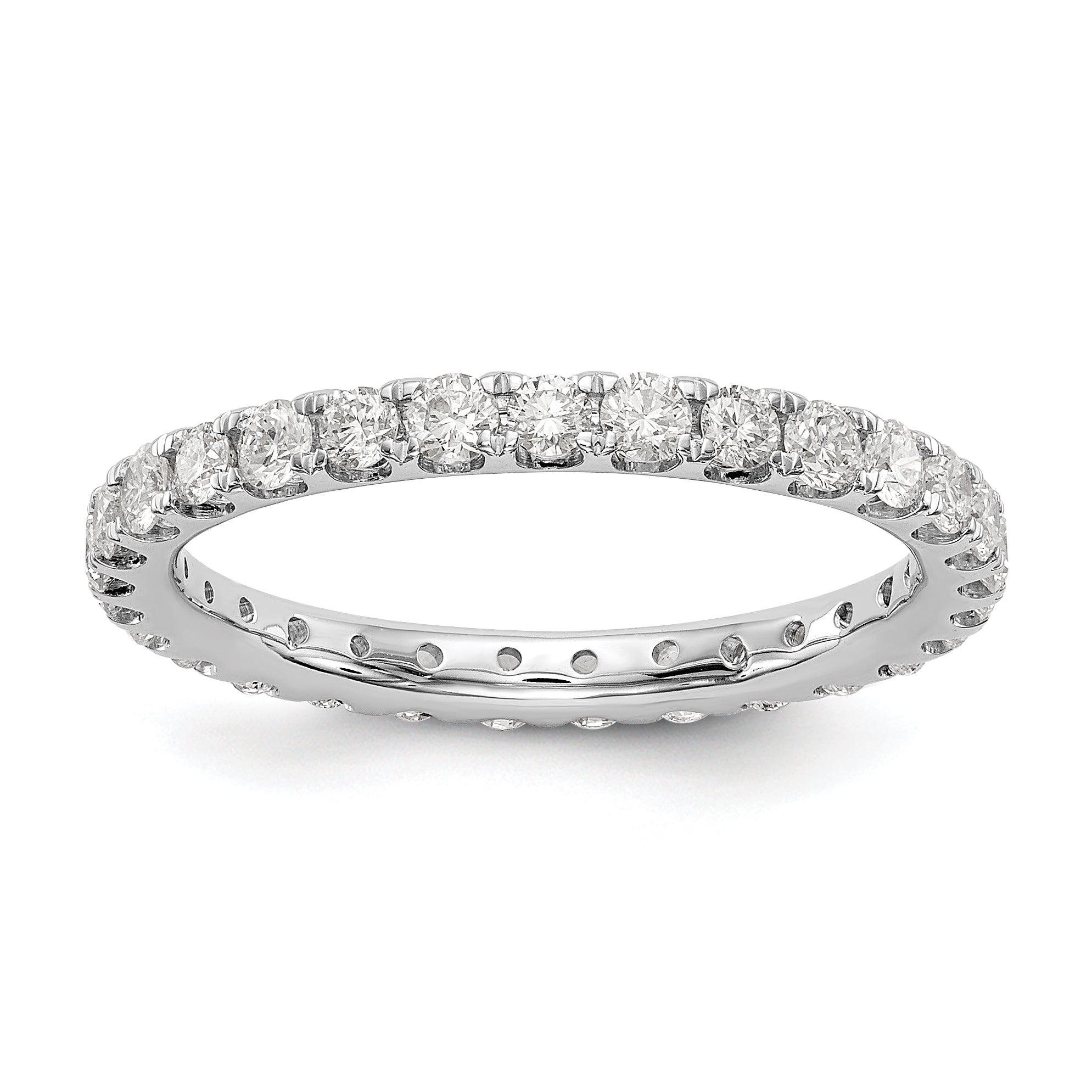 14K White Gold Lab Grown Diamond VS/SI FGH Eternity Band - Sophia Jewelers