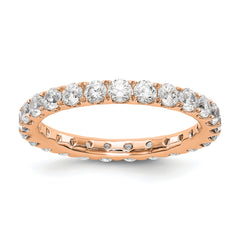 14K Rose Gold Lab Grown Diamond VS/SI FGH Eternity Band - Sophia Jewelers