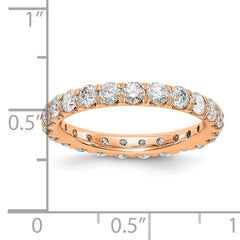 14K Rose Gold Lab Grown Diamond VS/SI FGH Eternity Band - Sophia Jewelers