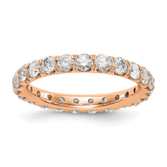 14K Rose Gold Lab Grown Diamond VS/SI FGH Eternity Band - Sophia Jewelers