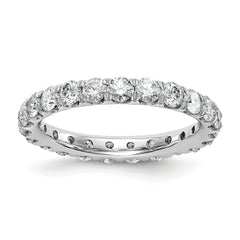 14K White Gold Lab Grown Diamond VS/SI FGH Eternity Band - Sophia Jewelers