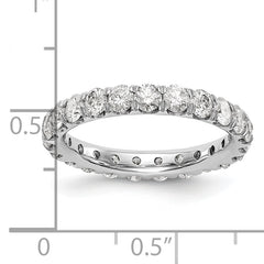 14K White Gold Lab Grown Diamond VS/SI FGH Eternity Band - Sophia Jewelers