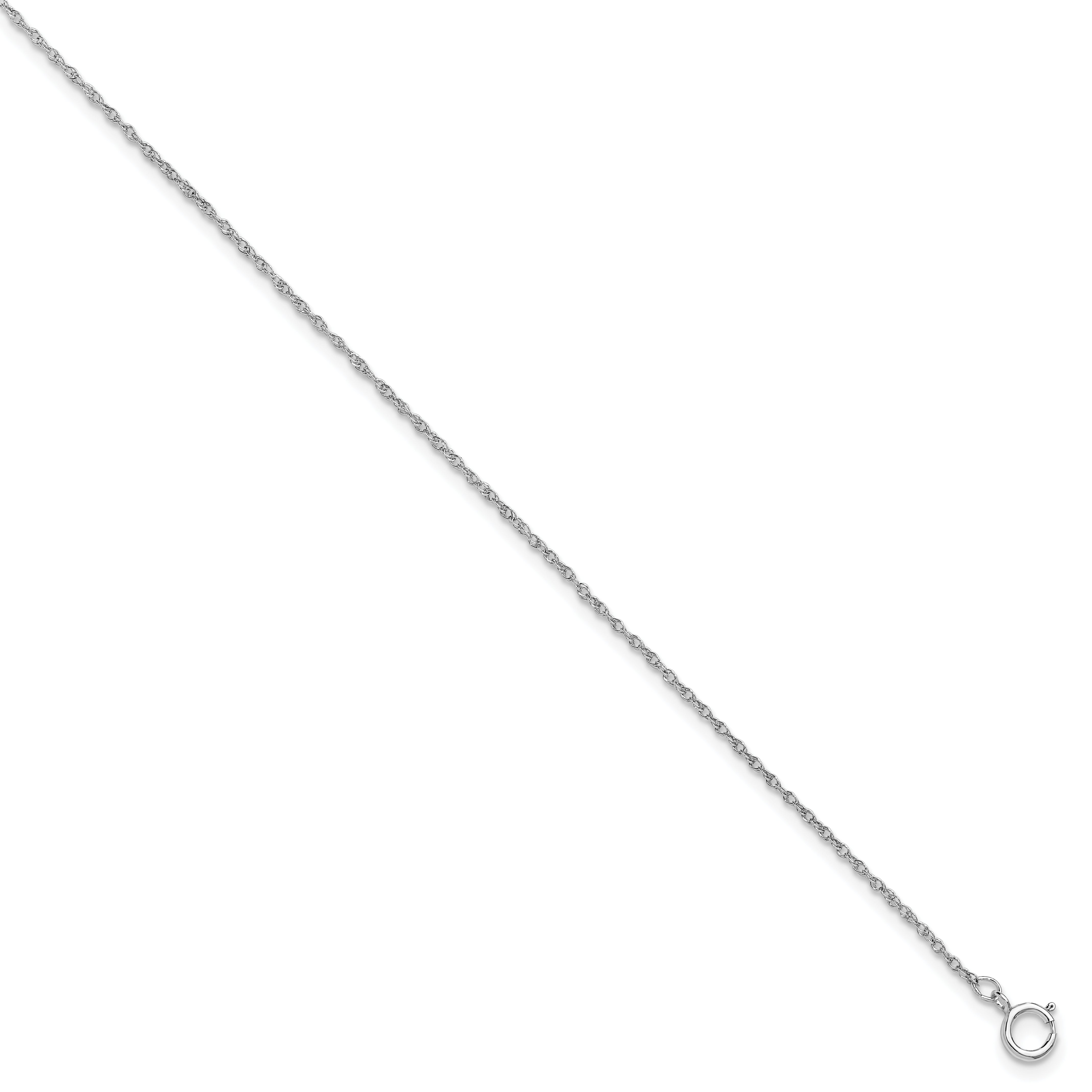 Sterling Silver 925 Polished Rope Chain Necklace 18" Unisex Elegant Design