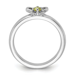 Sterling Silver Stackable Expressions Peridot Ring - Sophia Jewelers