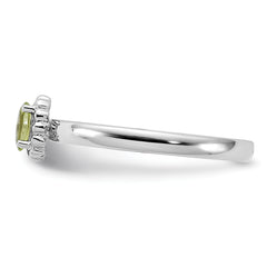 Sterling Silver Stackable Expressions Peridot Ring - Sophia Jewelers