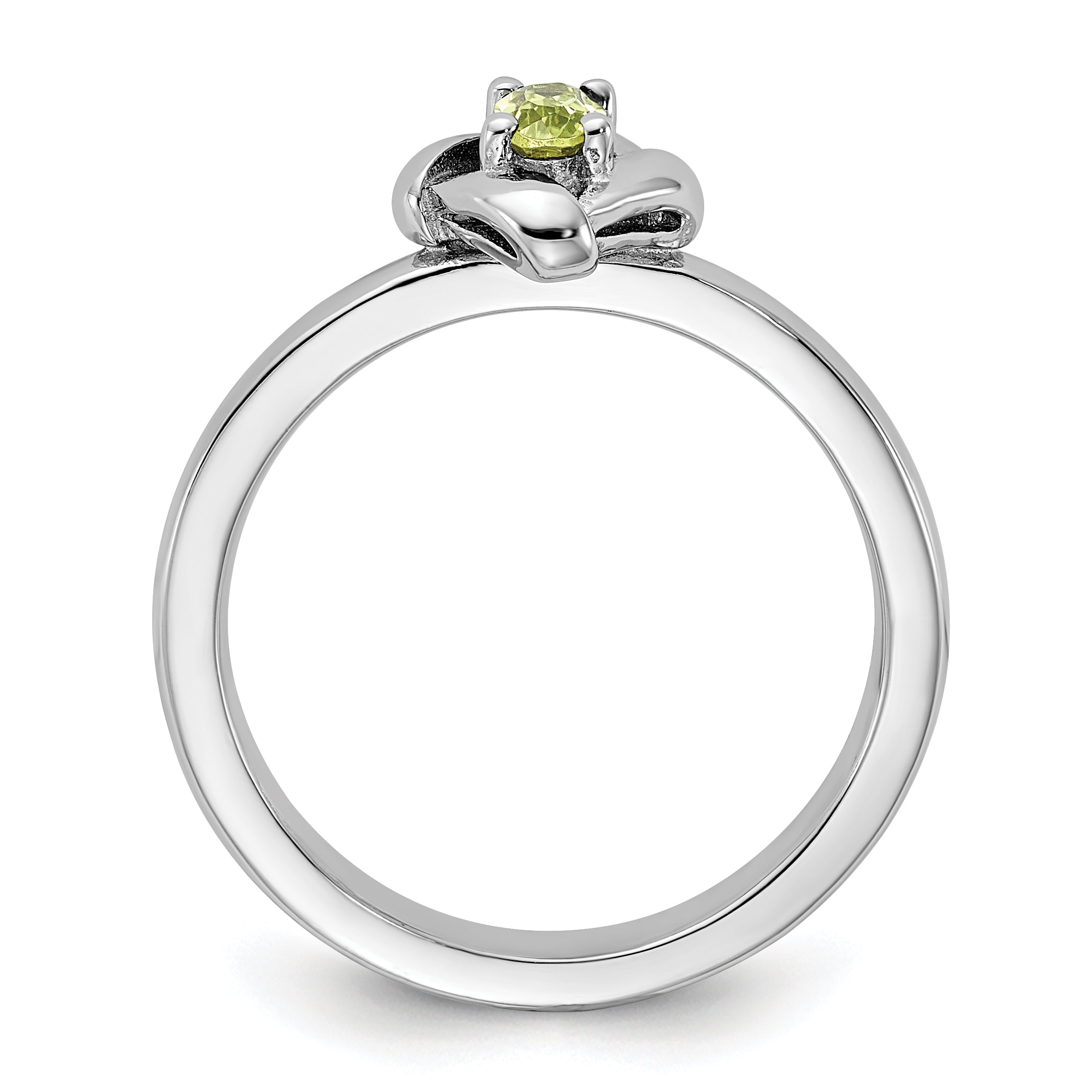 Sterling Silver Stackable Expressions Peridot Ring - Sophia Jewelers