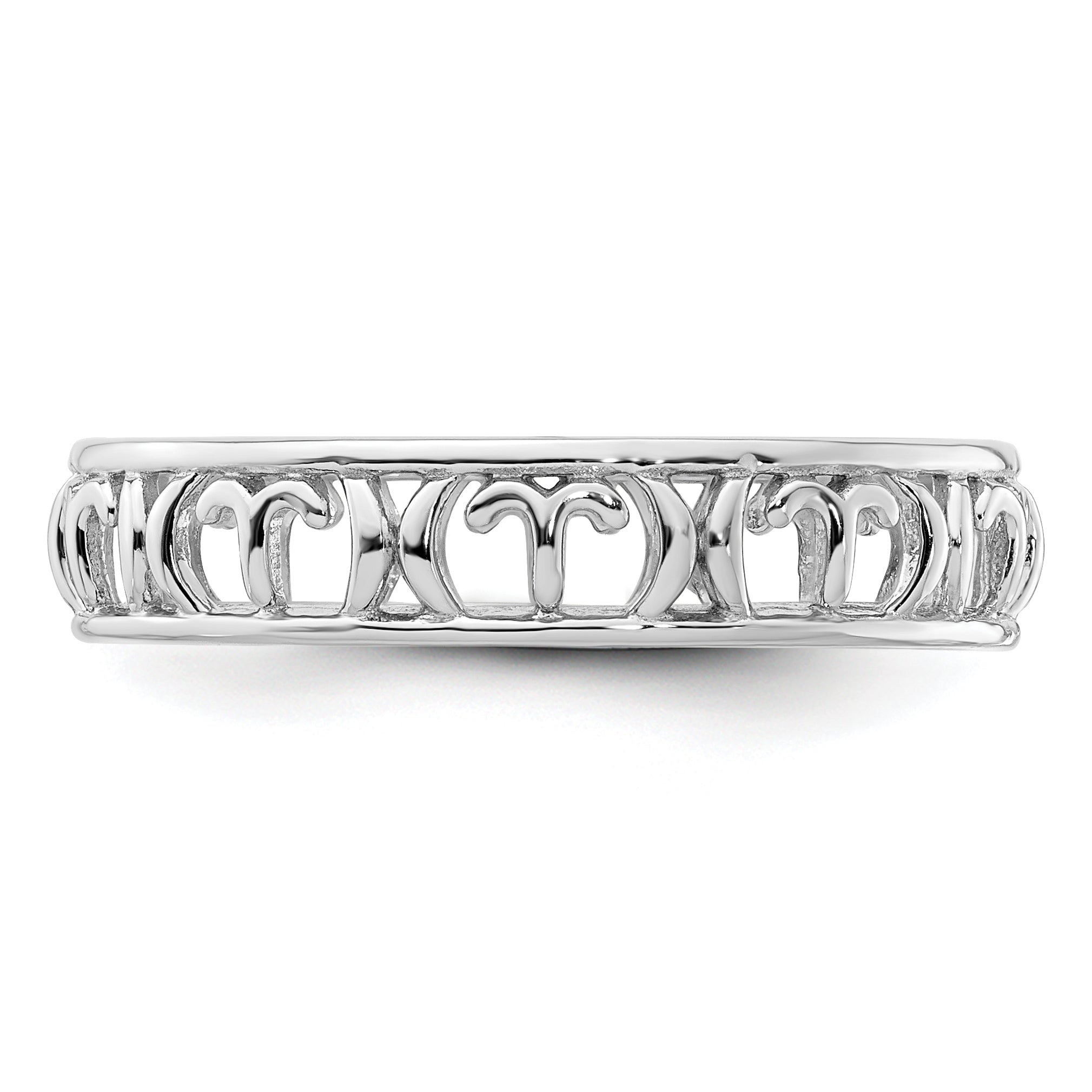 Sterling Silver Stackable Expressions Aries Zodiac Ring - Sophia Jewelers