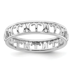 Sterling Silver Stackable Expressions Aries Zodiac Ring - Sophia Jewelers