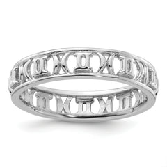 Sterling Silver Stackable Expressions Gemini Zodiac Ring - Sophia Jewelers