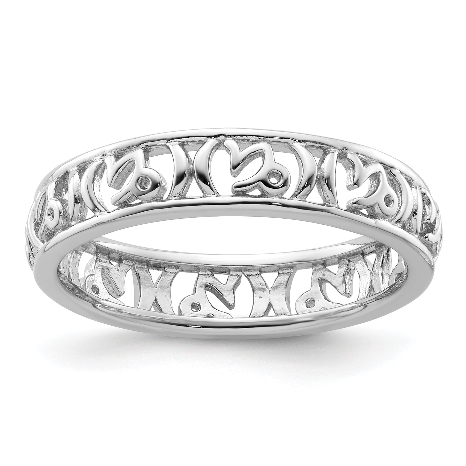 Sterling Silver Stackable Expressions Capricorn Zodiac Ring - Sophia Jewelers