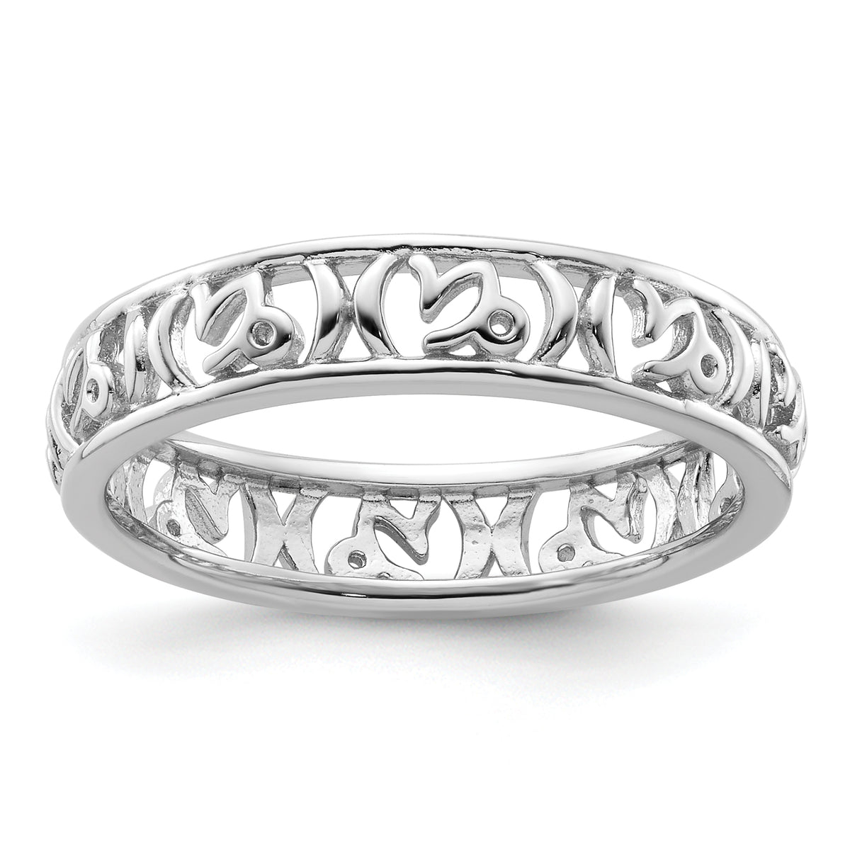 Sterling Silver Stackable Expressions Capricorn Zodiac Ring - Sophia Jewelers