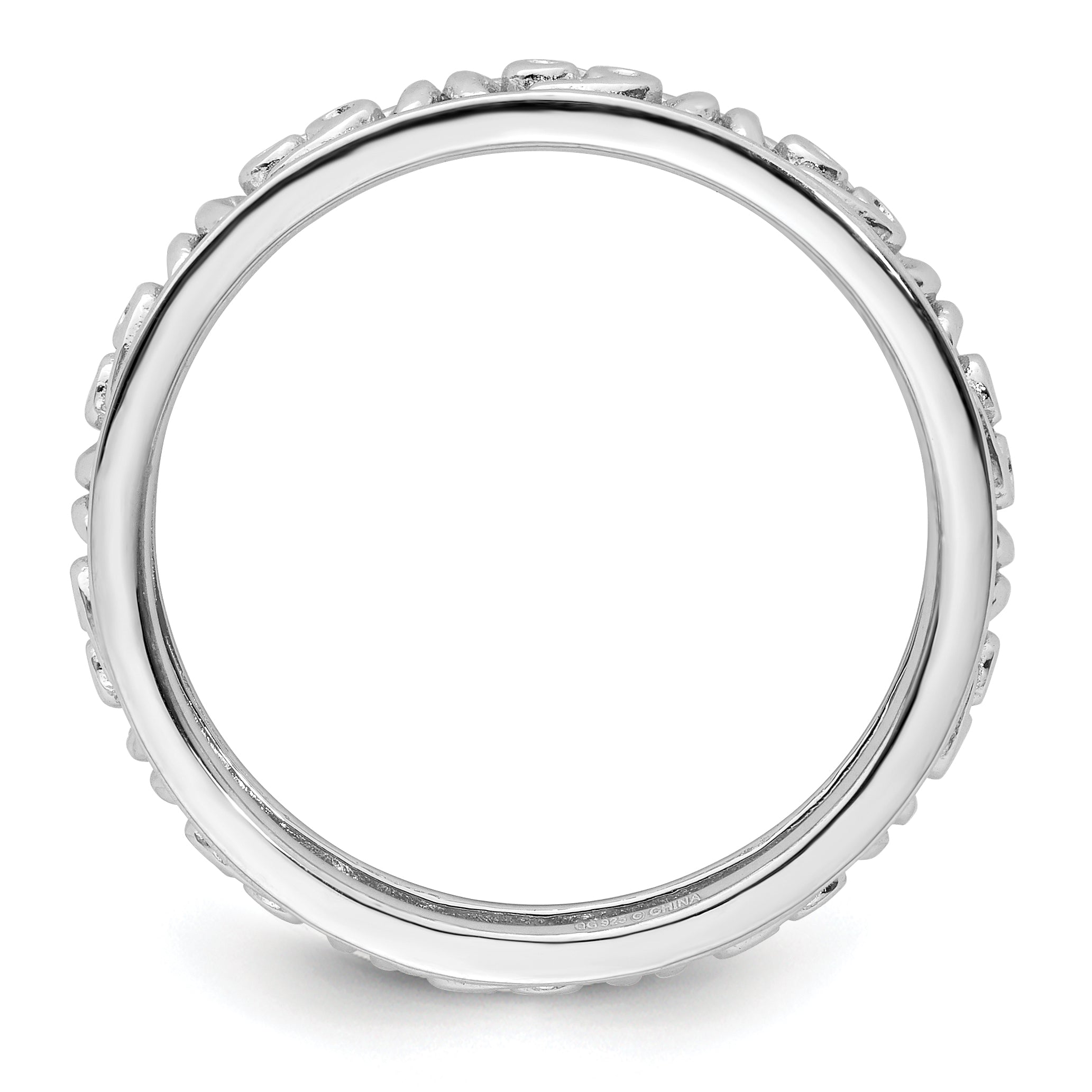 Sterling Silver Stackable Expressions Cancer Zodiac Ring - Sophia Jewelers