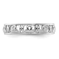 Sterling Silver Stackable Expressions Libra Zodiac Ring - Sophia Jewelers