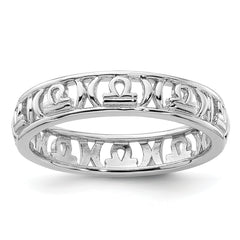 Sterling Silver Stackable Expressions Libra Zodiac Ring - Sophia Jewelers