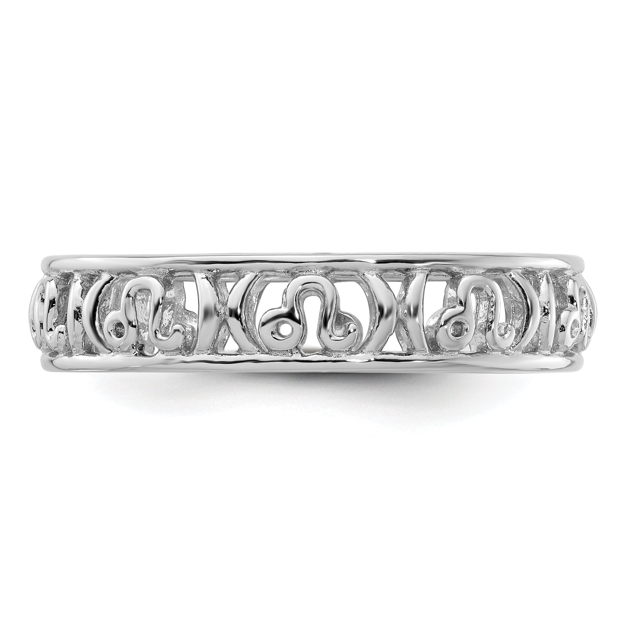 Sterling Silver Stackable Expressions Leo Zodiac Ring - Sophia Jewelers