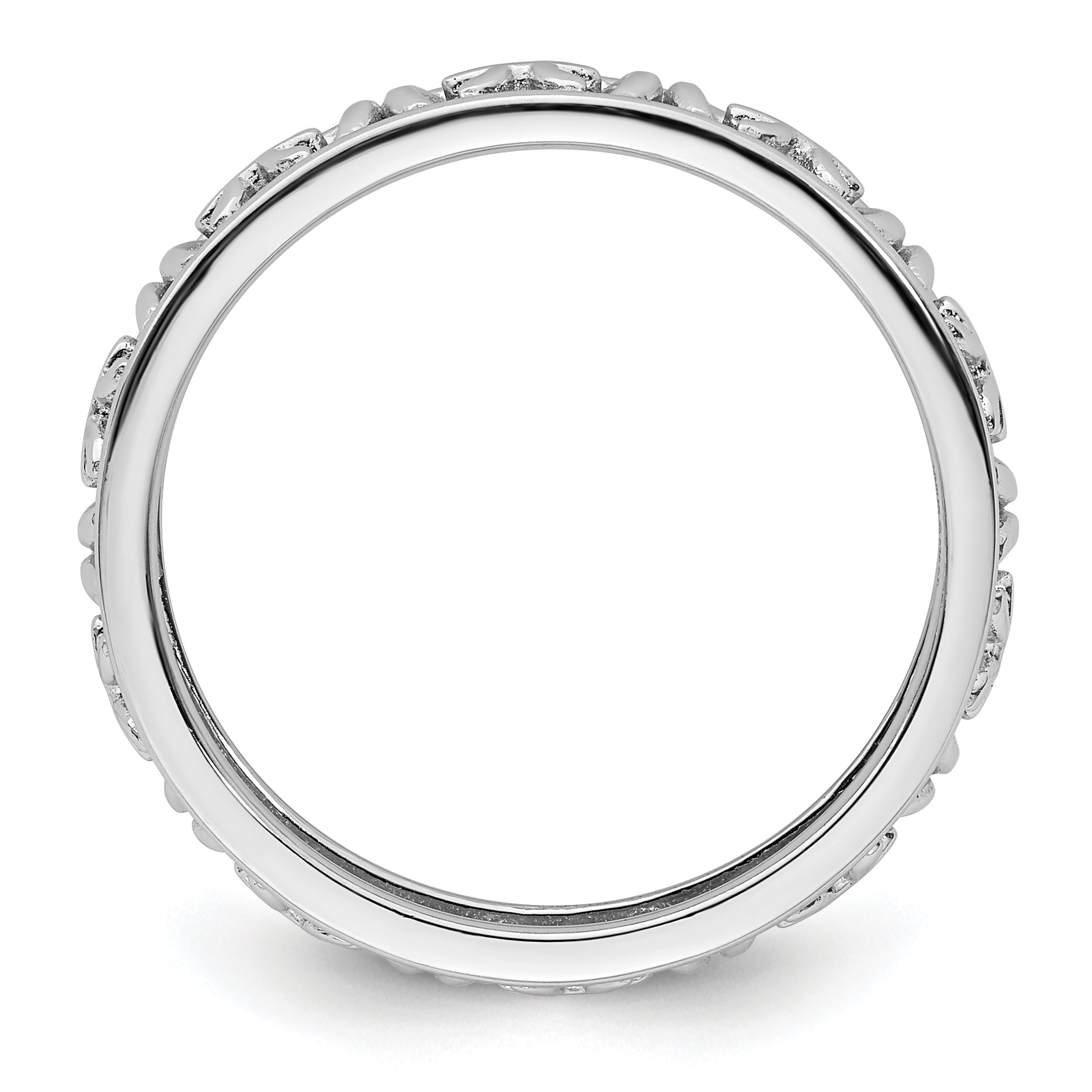 Sterling Silver Stackable Expressions Pisces Zodiac Ring - Sophia Jewelers