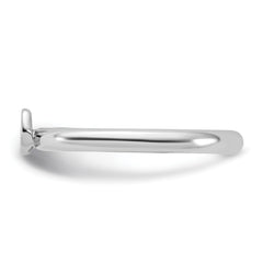 Sterling Silver Stackable Expressions Rhodium-plated Moon Ring - Sophia Jewelers