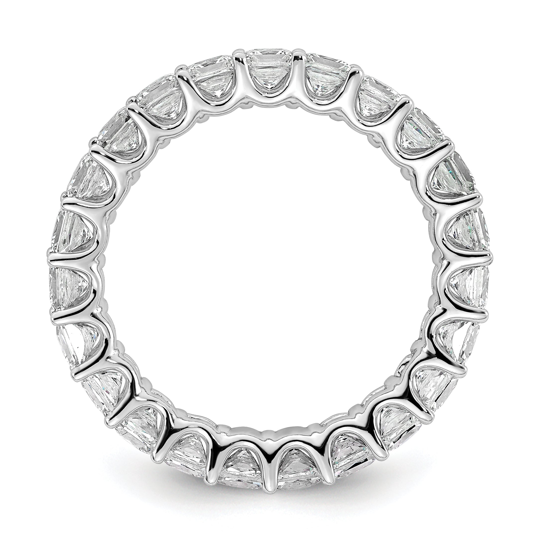 14KW Princess Lab Grown Diamond VS/SI FGH Eternity Band - Sophia Jewelers