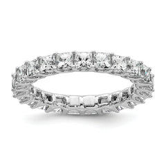 14KW Princess Lab Grown Diamond VS/SI FGH Eternity Band - Sophia Jewelers