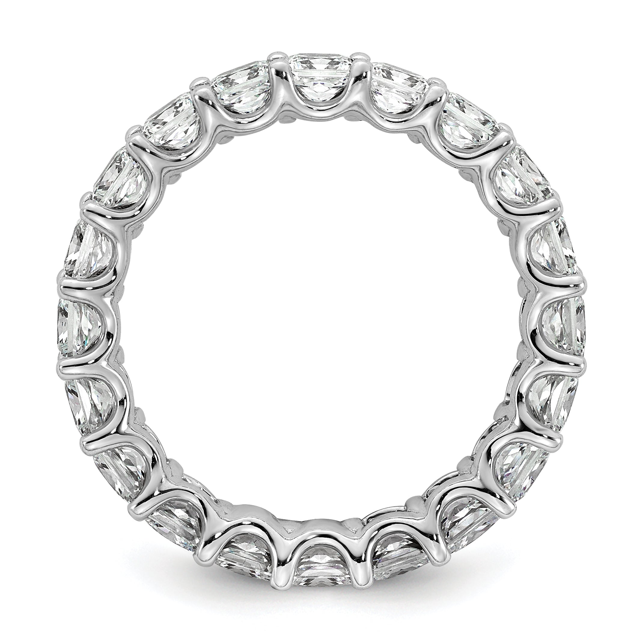 14KW Princess Lab Grown Diamond VS/SI FGH Eternity Band - Sophia Jewelers