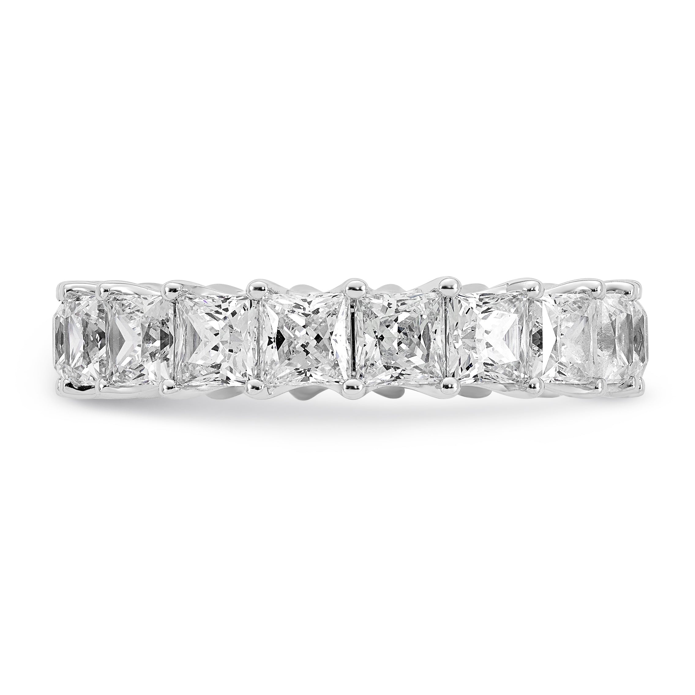 14KW Princess Lab Grown Diamond VS/SI FGH Eternity Band - Sophia Jewelers