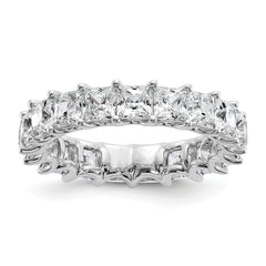 14KW Princess Lab Grown Diamond VS/SI FGH Eternity Band - Sophia Jewelers