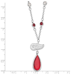 Detroit Red Wings Polished Two-Tone Pendant Necklace, 18.5" Gift-Ready Jewelry