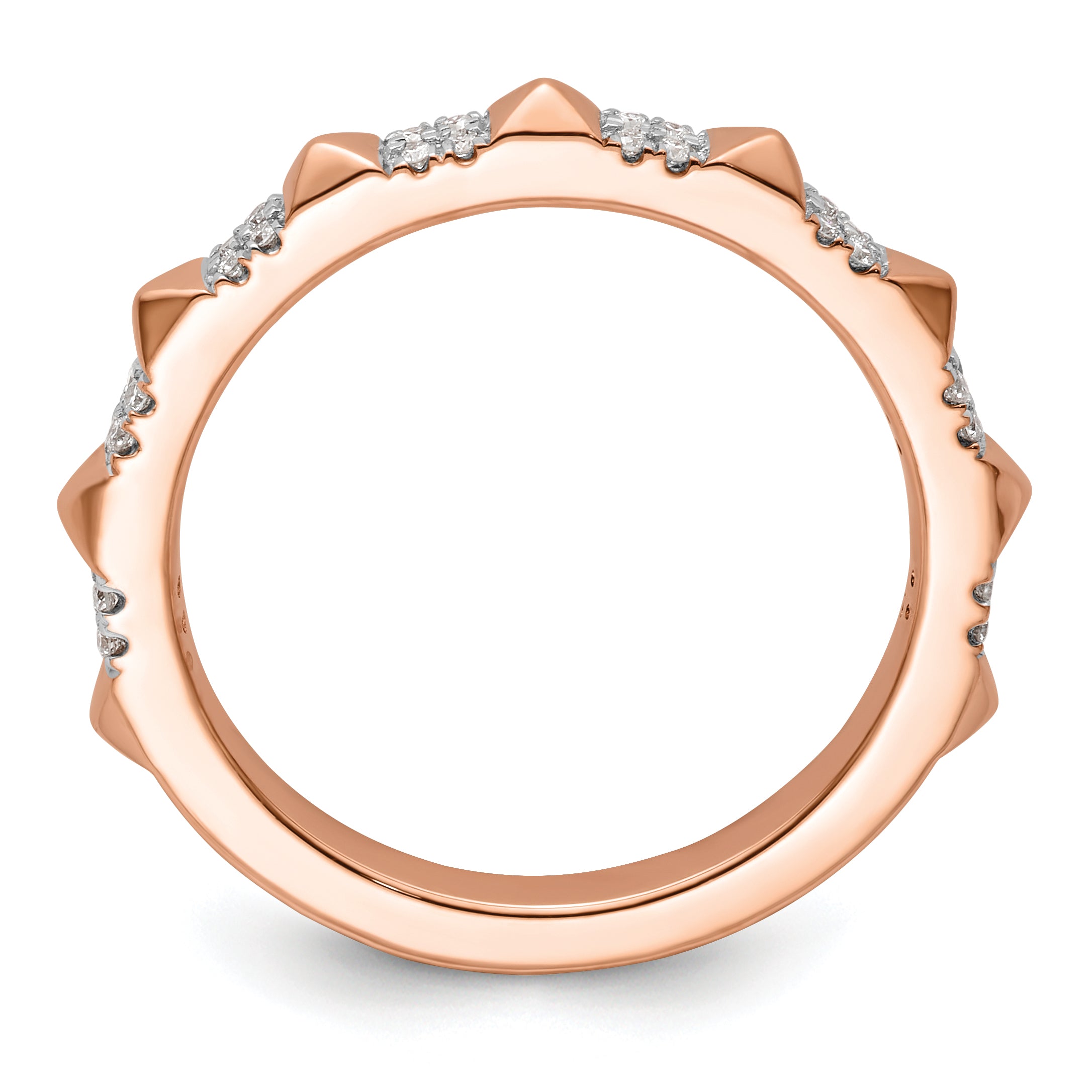 14k Rose Gold Stackable Expressions Diamond Ring - Sophia Jewelers