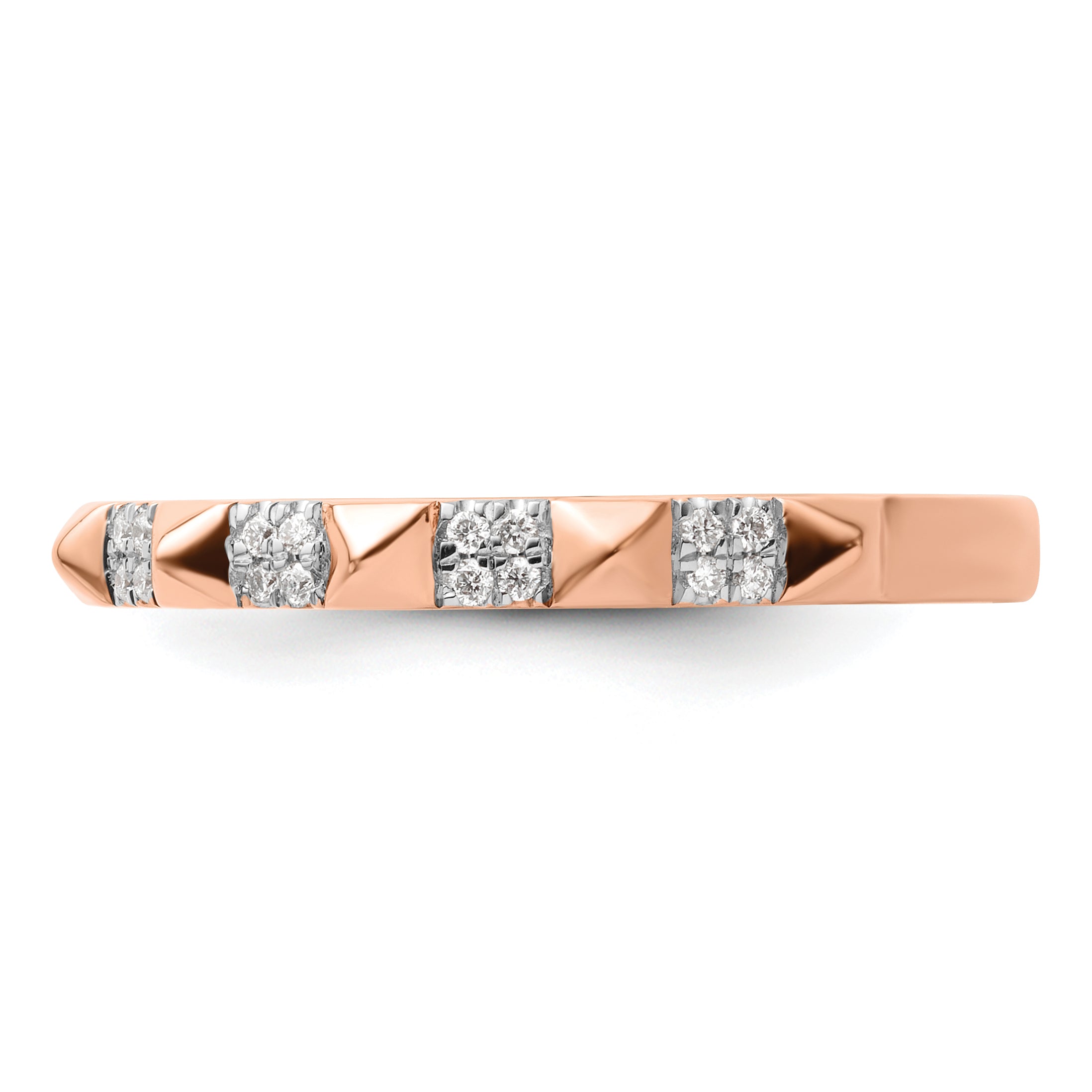 14k Rose Gold Stackable Expressions Diamond Ring - Sophia Jewelers