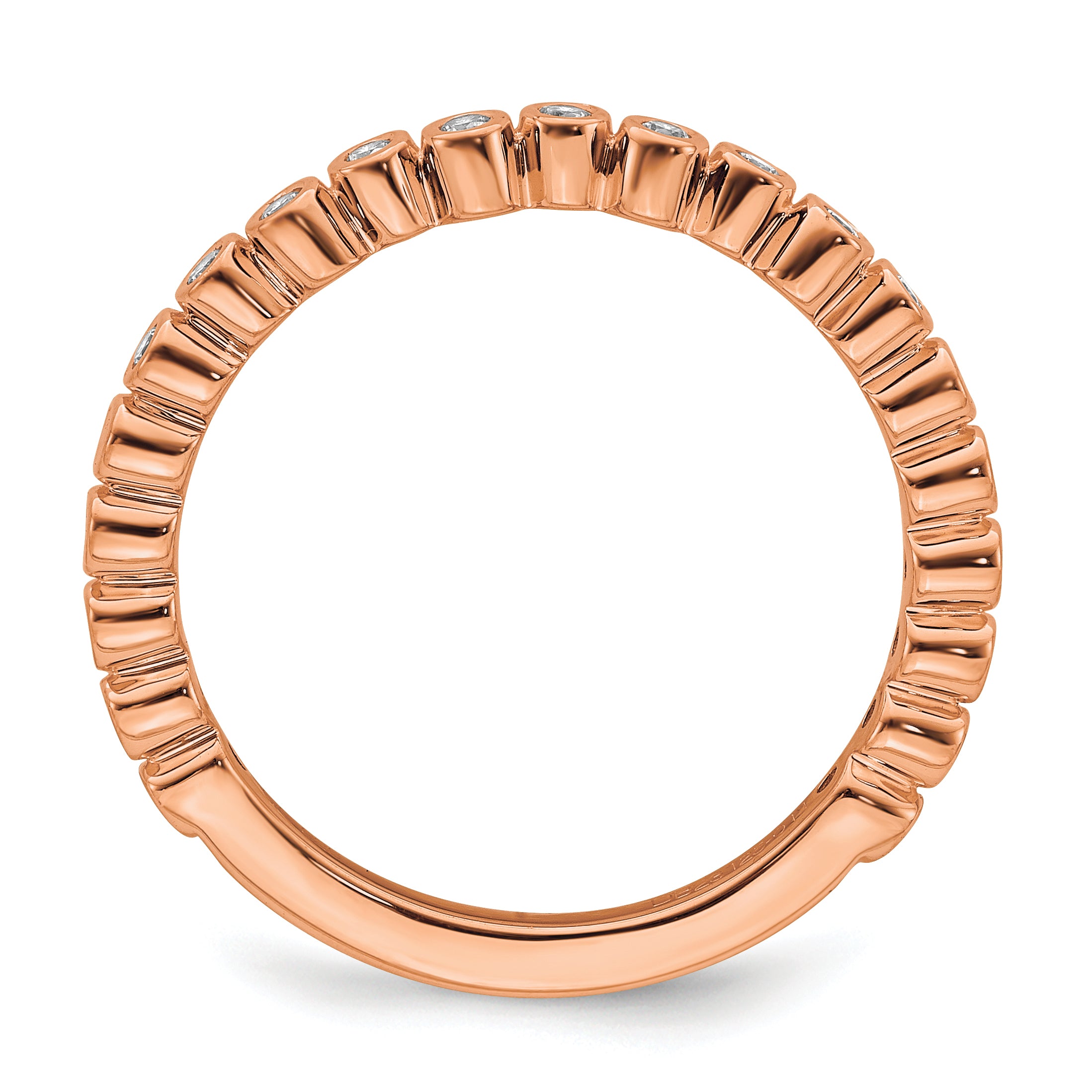 14k Rose Gold Stackable Expressions Diamond Ring - Sophia Jewelers