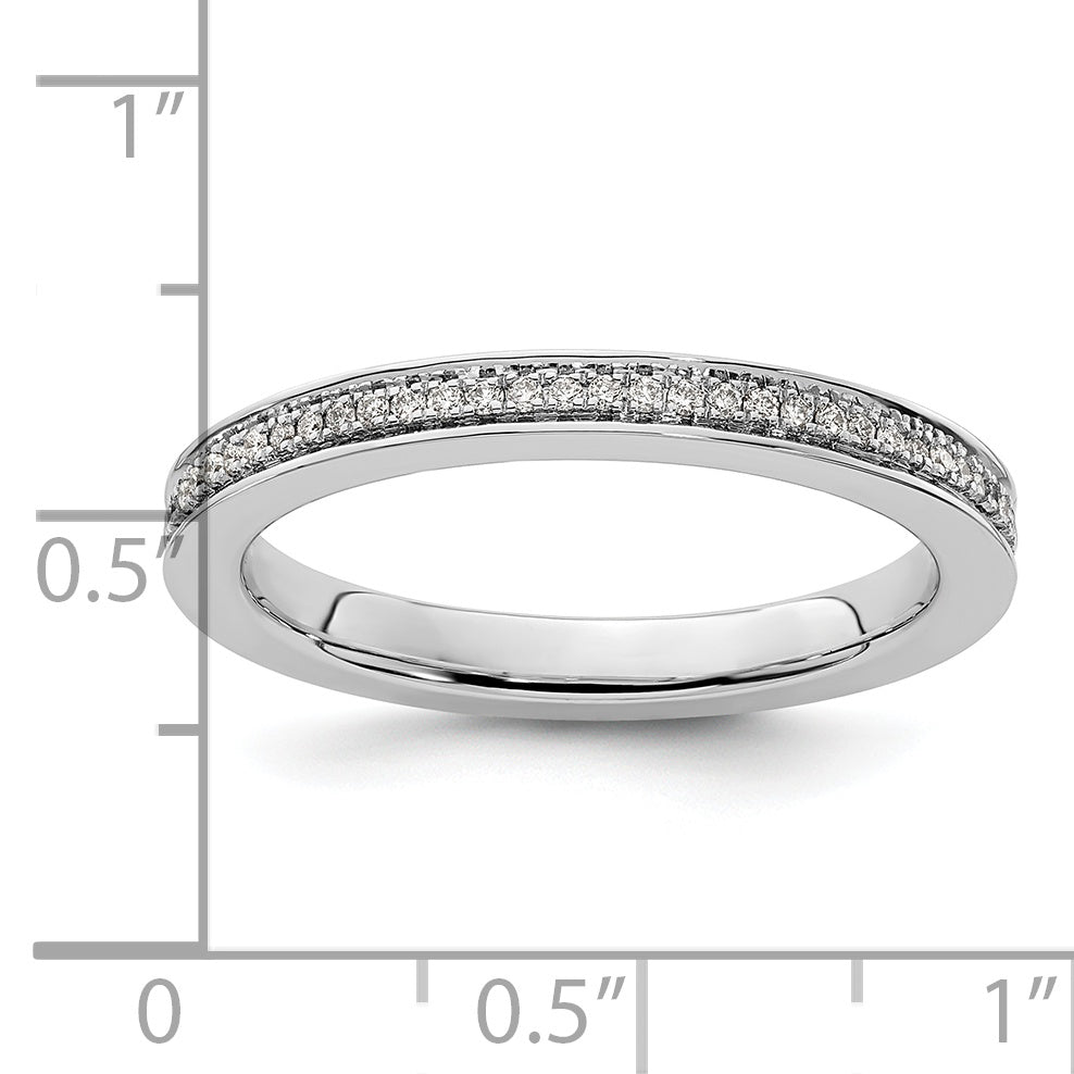 14k White Gold Stackable Expressions Diamond Ring - Sophia Jewelers