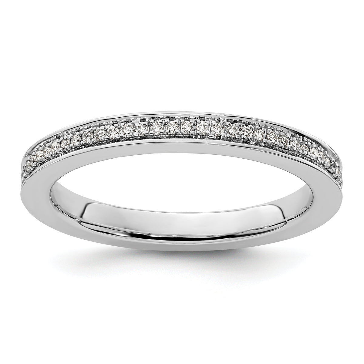 14k White Gold Stackable Expressions Diamond Ring - Sophia Jewelers