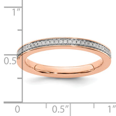 14k Rose Gold Stackable Expressions Diamond Ring - Sophia Jewelers