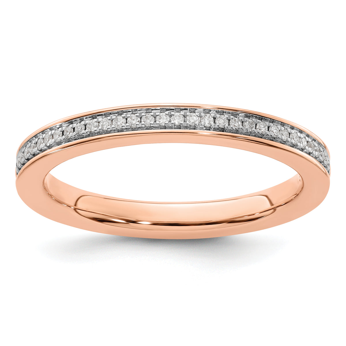 14k Rose Gold Stackable Expressions Diamond Ring - Sophia Jewelers