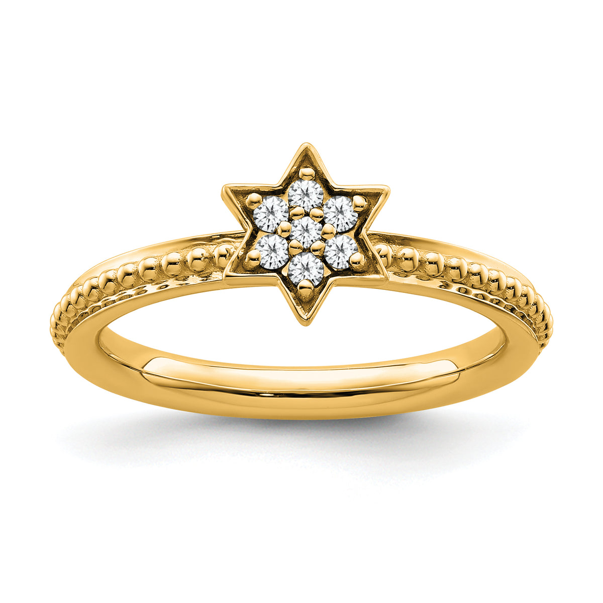 14k Stackable Expressions Diamond Star Ring - Sophia Jewelers