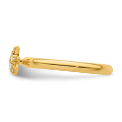 14k Stackable Expressions Diamond Starfish Ring - Sophia Jewelers