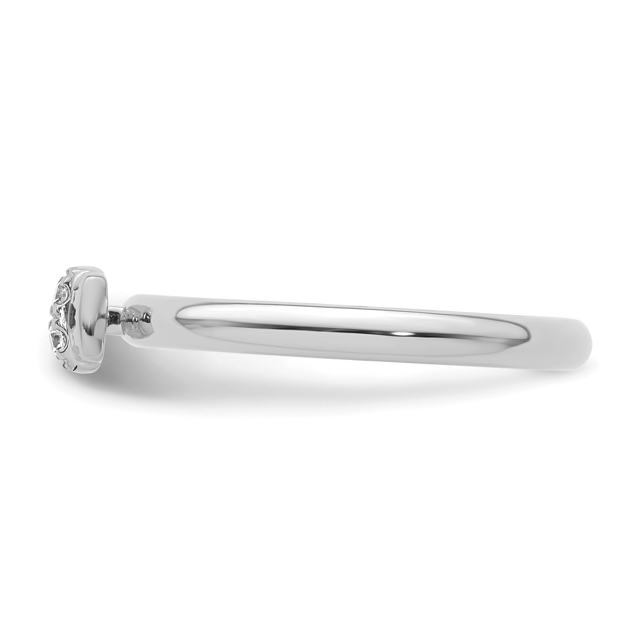 14k White Gold Stackable Expressions Diamond Ring - Sophia Jewelers