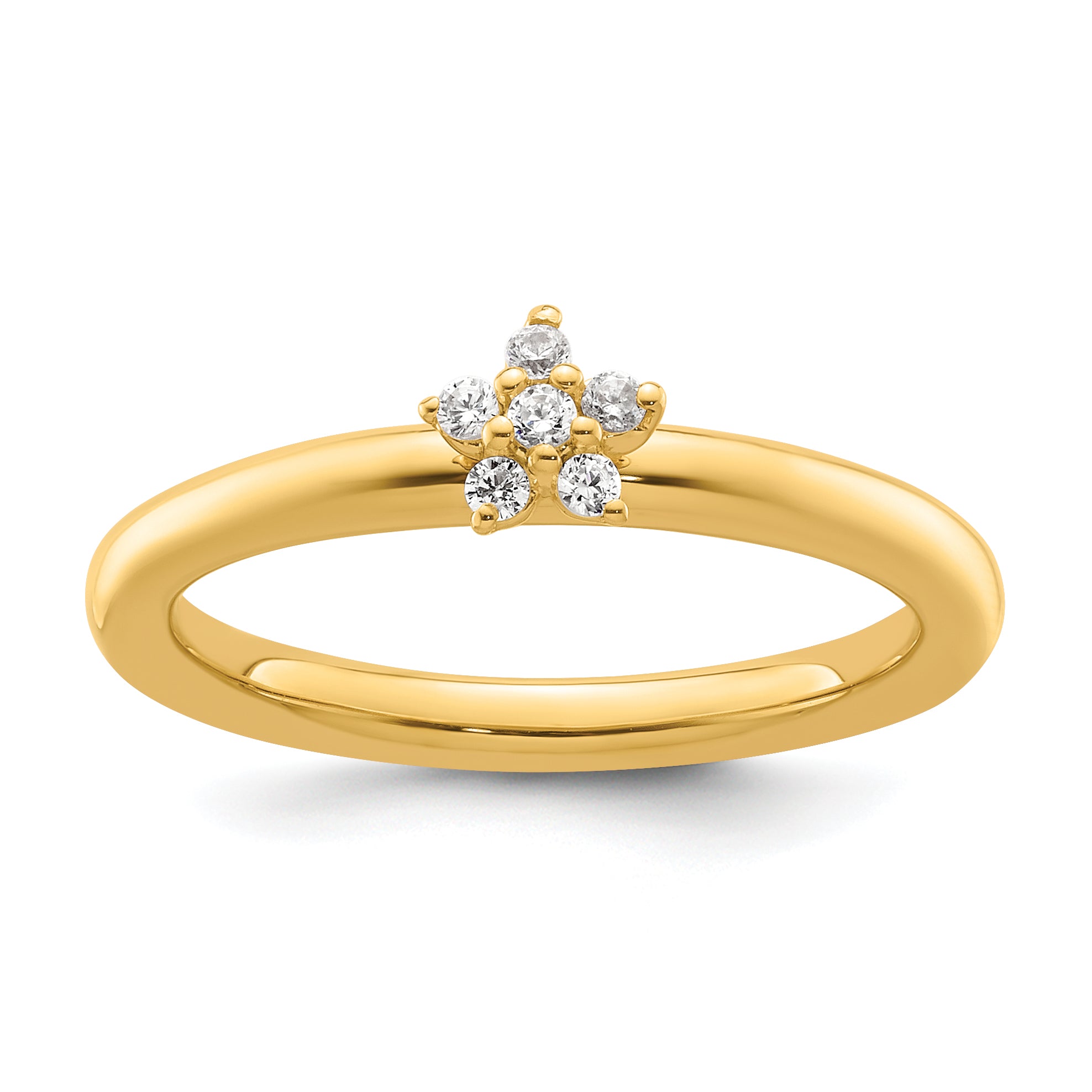 14k Stackable Expressions Diamond Star Ring - Sophia Jewelers