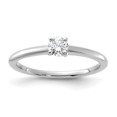 14kw 0.25ct VS/SI FGH Lab Grown Round Diamond Solitaire Ring - Sophia Jewelers