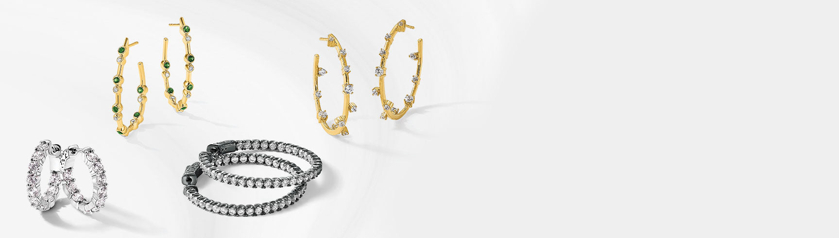 Sophia Jewelers' classic hoop earrings, expertly crafted from premium metals, designed to add a touch of elegance and flair to any outfit.