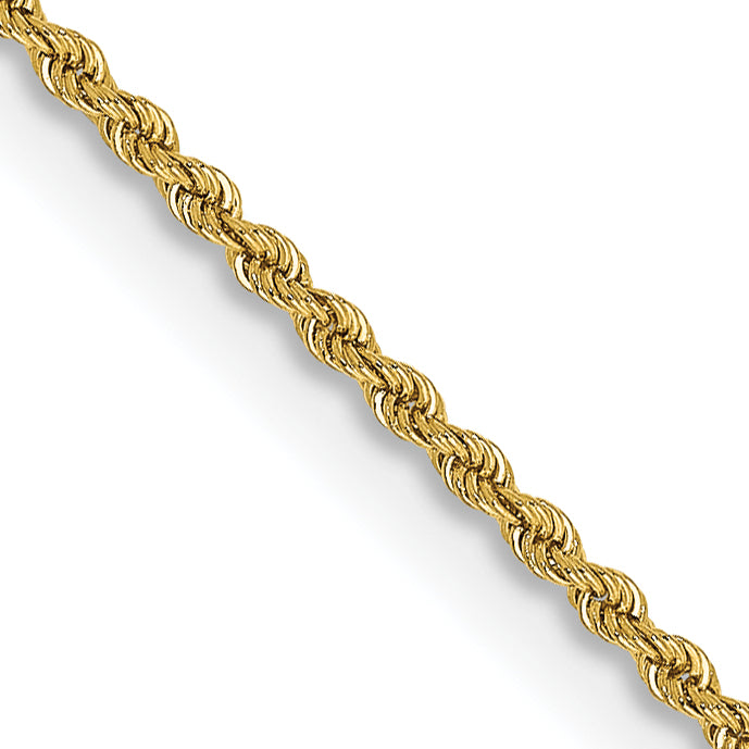 14K 36 inch 2mm Regular Rope with Lobster Clasp Chain